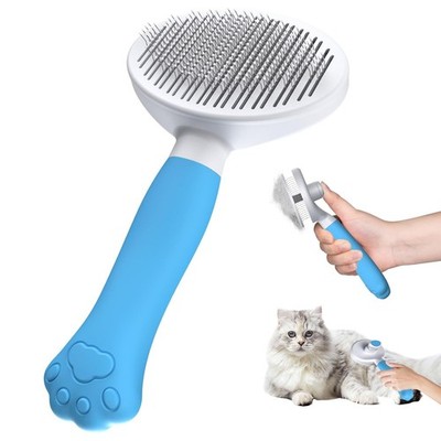 Zivacate Cat Brush Dog Brush [Ergonomic Handle & One-Click Cleaning] Tool