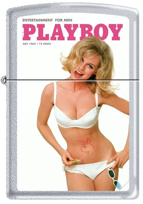 Zippo Playboy July 1964 Cover Satin Chrome Windproof Lighter NEW RARE. Available Now for 20.13