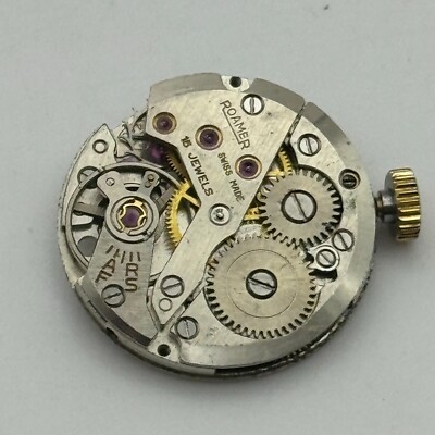 22.2mm Roamer MST 450 Manual Wind 15 Jewels Watch Movement Swiss Made PARTS