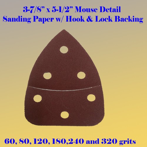 Maus Detailschleifer Schleifpapier Klett 60-240 Körnung für Handwerker Ryobi Dewalt - Bild 3 von 3