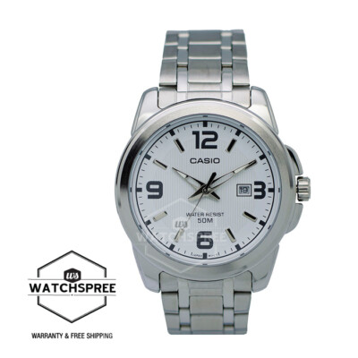 Casio Men's Analog Stainless Steel Band Watch MTP1314D-7A MTP-1314D-7A
