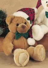 First  Main Plush Bear Chuckles Holiday Brown