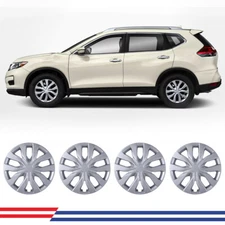 4 Pack Wheel Covers 17 " Snap-On Hubcaps Replacement For 2014-2020 Nissan Rogue