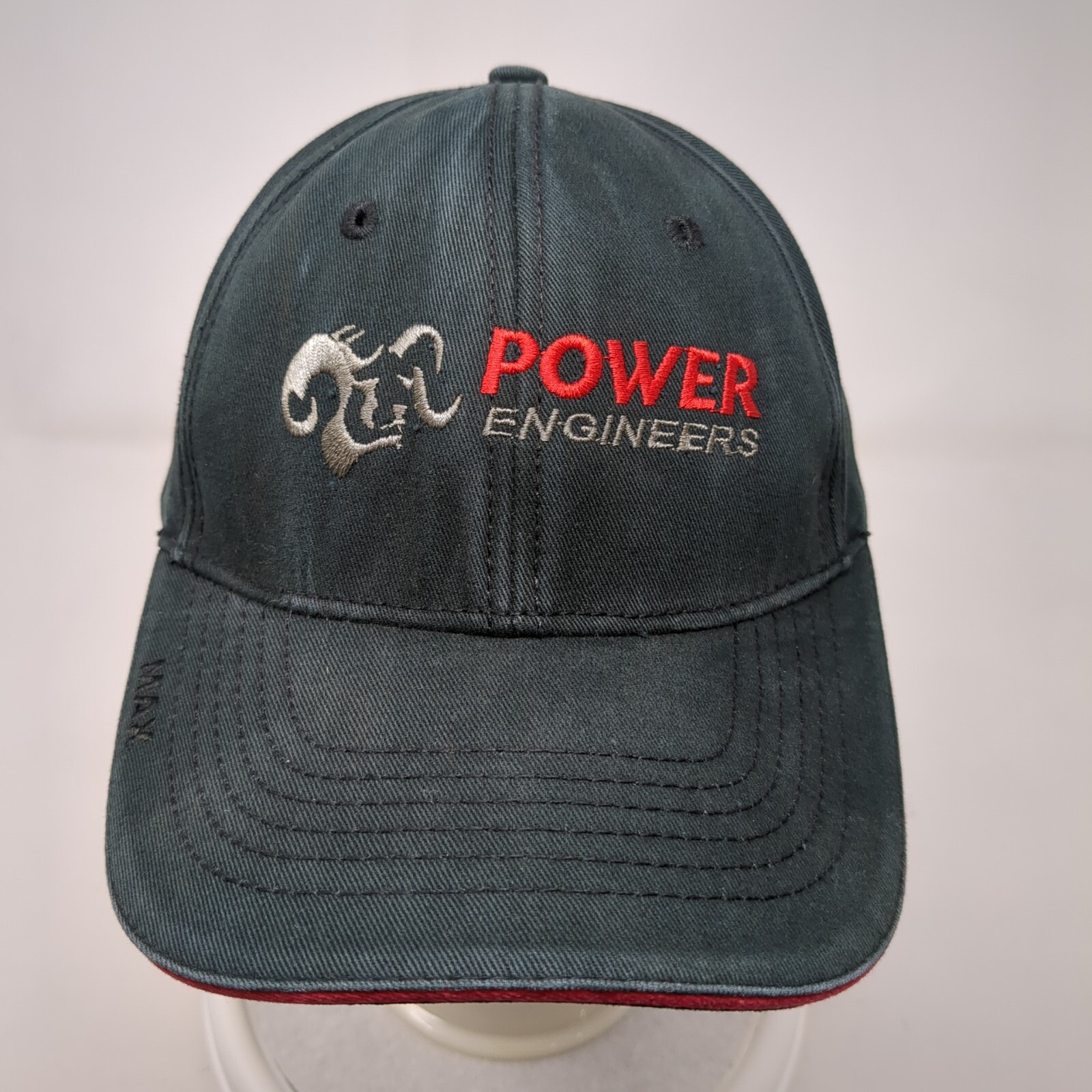 Power Engineers MAX Strapback Hat Black OSFA Embr… - image 2