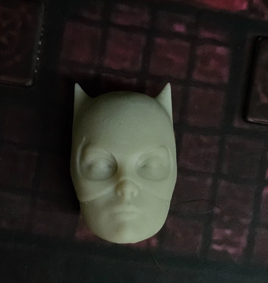 Cabeza esculpida Catwoman Michelle Pfeiffer escala 1/12 SIN PINTAR Foto 2 de 4
