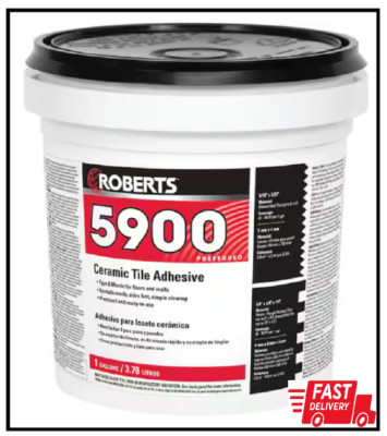 Roberts Ceramic Tile Adhesive Flooring Installation Glue Ready To Use 1 Gallon