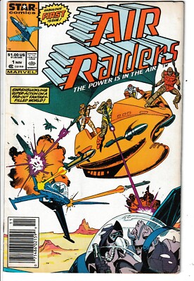 Marvel Star Comics Air Raiders Die Macht liegt in der Luft #1 (1987) Erstdruck Sehr guter Zustand