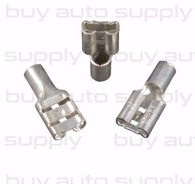 100 12-10 Ga. Non Insulated Female Quick Connect Bare Terminal Naked Disconnect