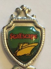 Vintage Souvenir Spoon Collectible Sea Escape Cruise Ship