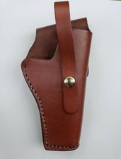 Gun Holster 59 - 4 to 5" Barrel - Right Hand - 38 Cal - Wine - Smooth- Leather