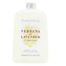 Crabtree & Evelyn VERBENA and LAVENDER de Provence Bubble Bath 21.9 fl oz HTF