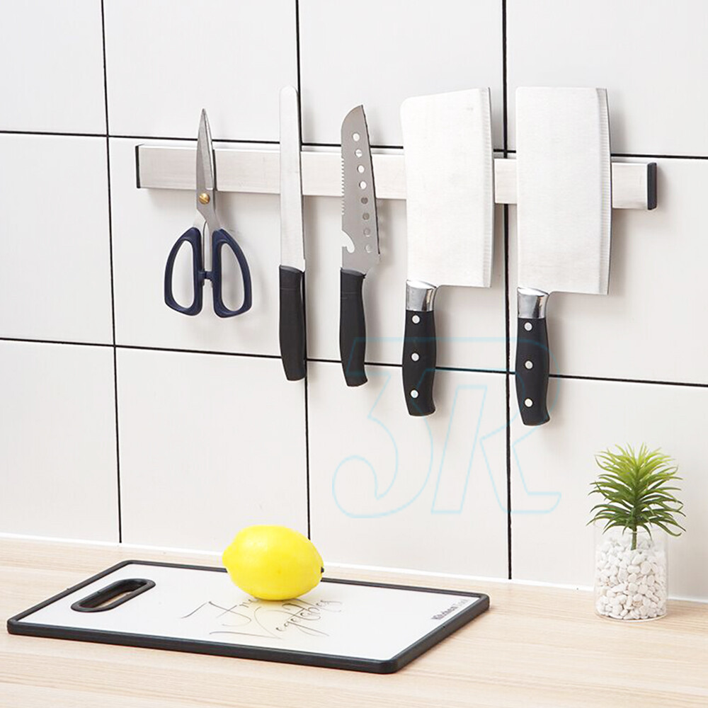 Knife Tool Holder Knives Kitchen Shelf Wall Mount Rack