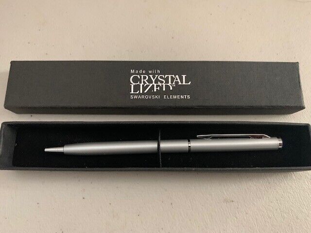Made with Swarovski Crystallized Pen w/ Black Ink, Blue Made with Swarovski Crystallized Pen w/ Black Ink, Blue