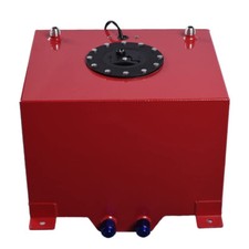 8 Gallon Red Aluminum Racing Drift Fuel Cell Gas Tank With Level Sender New