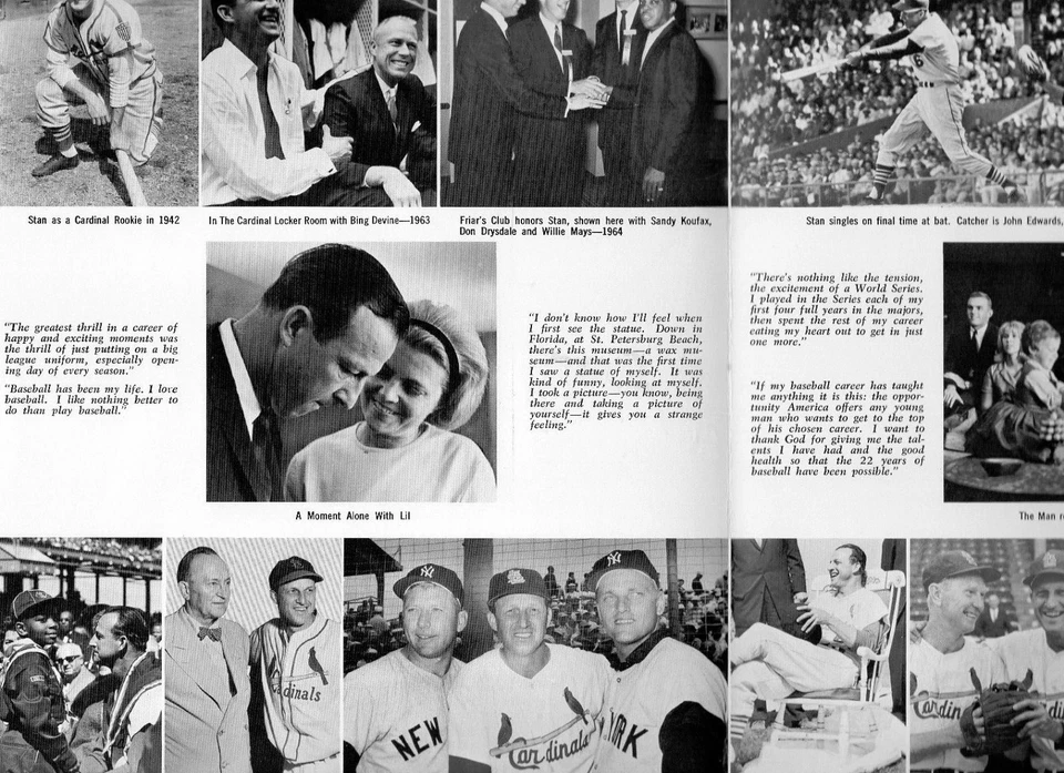 AWESOME STAN MUSIAL AUTOGRAPHED GAME PROGRAM FOR STAN'S STATUE DEDICATION - Image 4 of 4