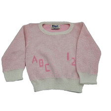 Vintage Royal Knitwear Inc. New York Pink Infant Pull on Sweater No Size