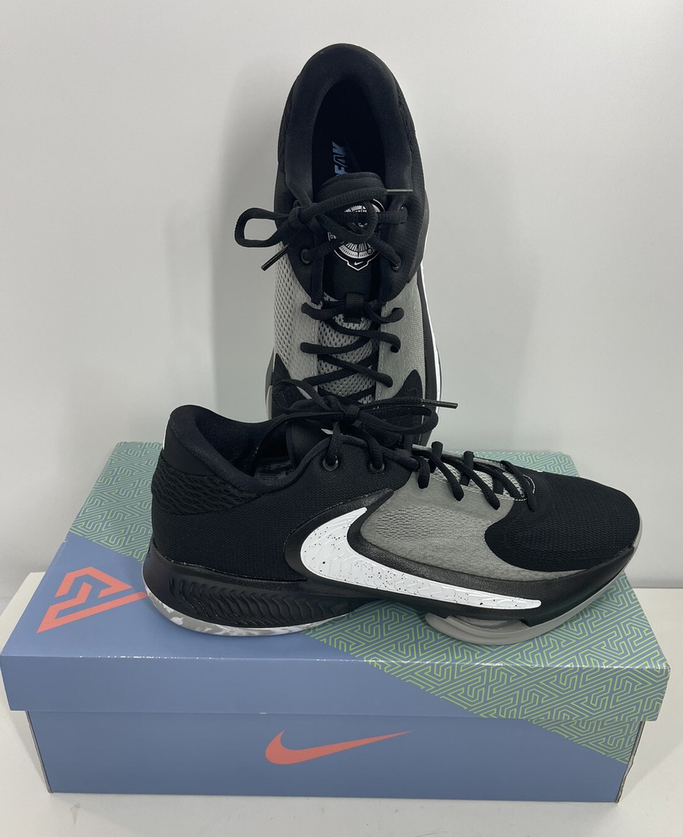 Nike Zoom Freak Athletic Black White Oreo Basketball Shoes