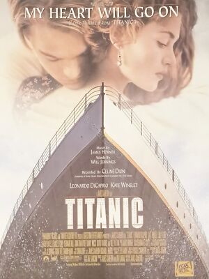 Sheet Music - My Heart Will Go On from Titanic by James Horner - Celine Dion - 1997