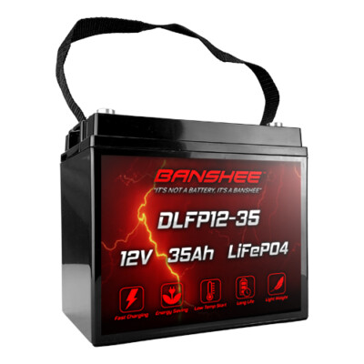 LFPU1-1235 12V 35AH Lithium Battery for RV Marine Backup Solar OffGrid U1
