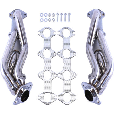 NEW Shorty Headers for 04-10 Ford F150 XL XLT FX4 King Ranch Lariat 5.4L 330 V8