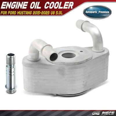 Engine Oil Cooler for Ford Mustang 2015 2016-2023 V8 5.0L GAS DOHC FR3Z-6A642-A