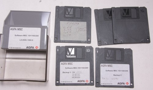 MSC Minilab Agfa 3.5" Diskettes - L8.8506.1060.0 Originals Backups - USED K15K