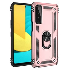 Funda de teléfono híbrida con soporte de anillo blindada para LG K40S K92 K61 K42 K52 Stylo 7 6 5