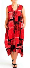 TS TAKING SHAPE plus sz S / 16 Heatwave Maxi Dress stretch easywear NWT rrp$130!