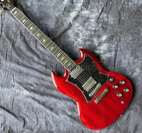 60s SG Standard AC/DC Thunderstruck Electric Guitar Dark Cherry ...