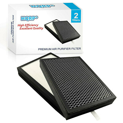 HQRP 3 in 1 HEPA Filter Set (2 Filters) Compatible with MA25 Air Purifier