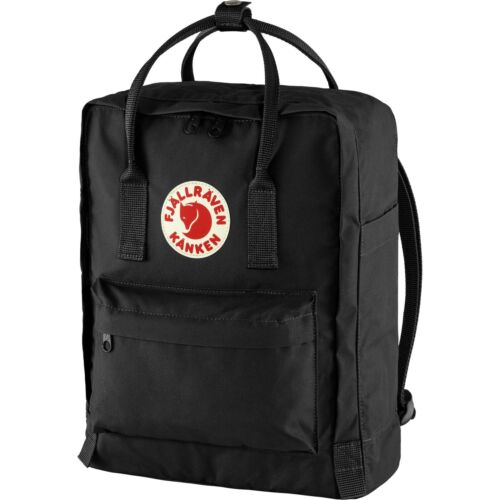 Fjallraven B2035 Black Classic Kanken Backpack 10.5x4x14.5 in - Picture 1 of 3