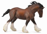 Collecta 88621 Clydesdale Hengst Bay 19 Cm Pferdewelt