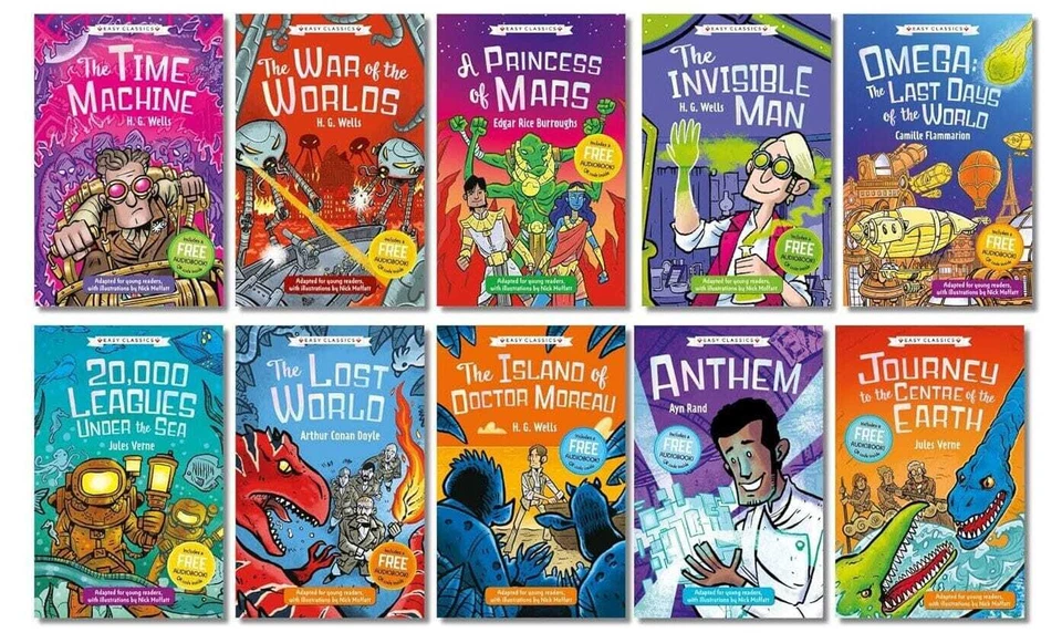 The Science Fiction Children's Classics 10 Book Box Set - Ages 7-9 - Paperback - Image 2 of 4