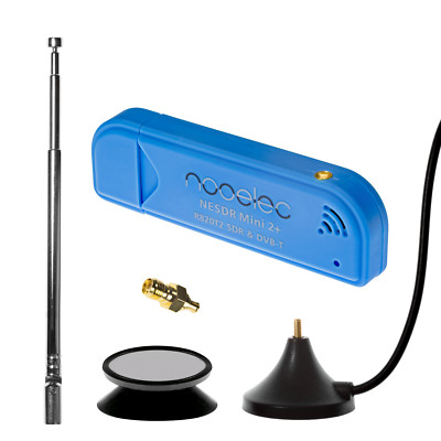 Nooelec NESDR Mini 2+ RTL-SDR & DVB-T USB Set w/ 0.5PPM TCXO & R820T2 Tuner USA