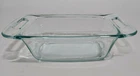 Pyrex 1.5 Quart 1.4 Liter Loaf Pan Bread Dish - Clear Glass, Wide Handles
