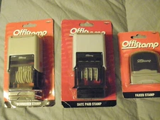 OFFISTAMP SET OF 3,DATE, NUMBER,FAX