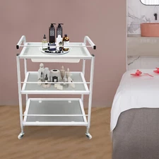 Rolling Trolley SPA Cart Beauty Salon Storage Organizer Stand With Wheels Drawer