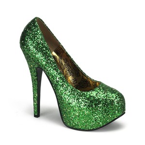 sparkly platform heels