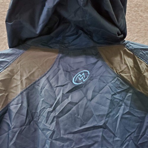 Cloudveil Men Jacket XL Navy Windbreaker Hooded Logo Full Zip Long Sleeve - Picture 9 of 9