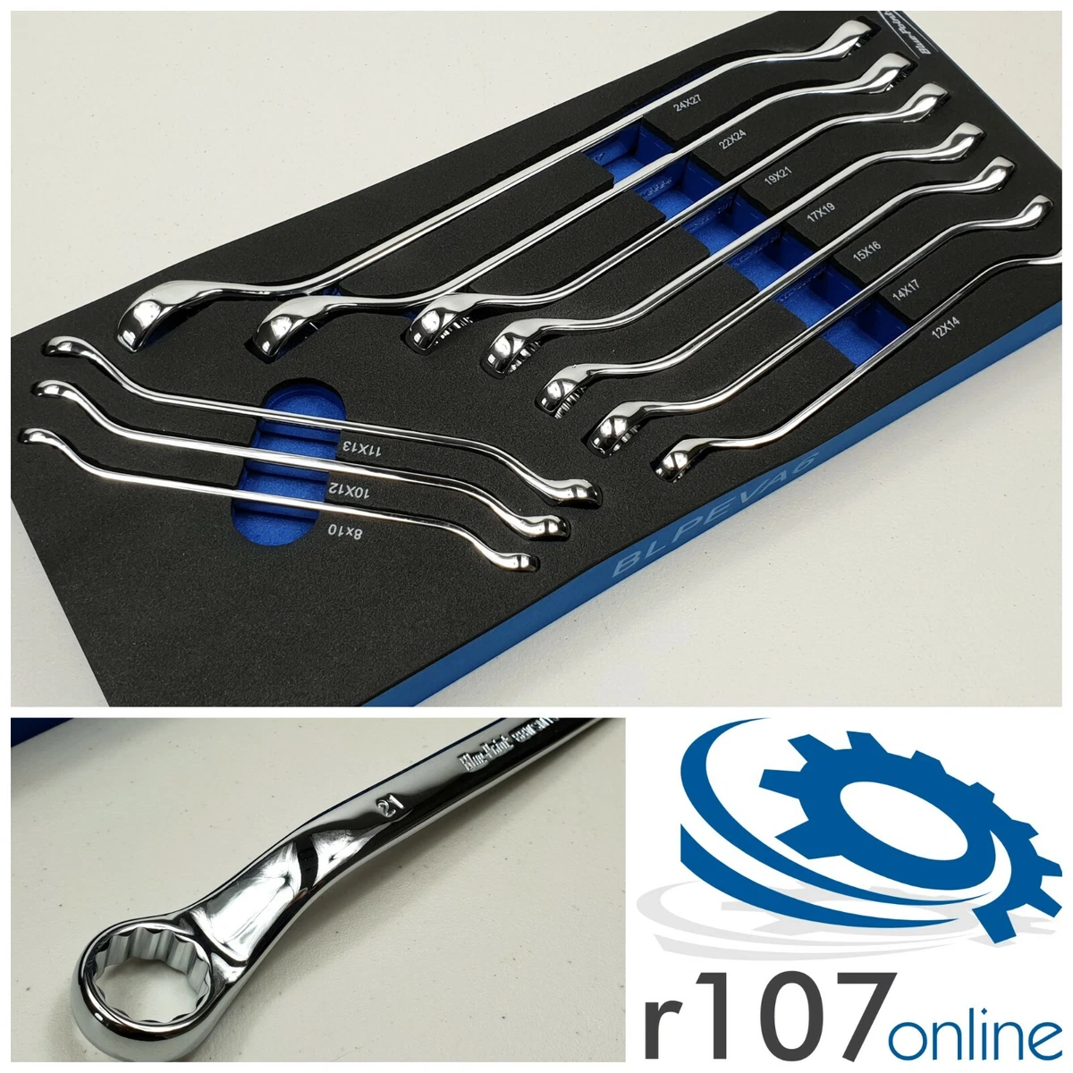 Blue Point 10pc 8 27mm Offset Box Wrench Set As sold by Snap On