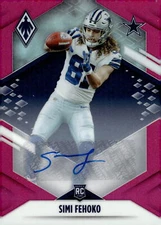 2021 Panini Phoenix #141 Simi Fehoko Rookie Autographs Pink #/50