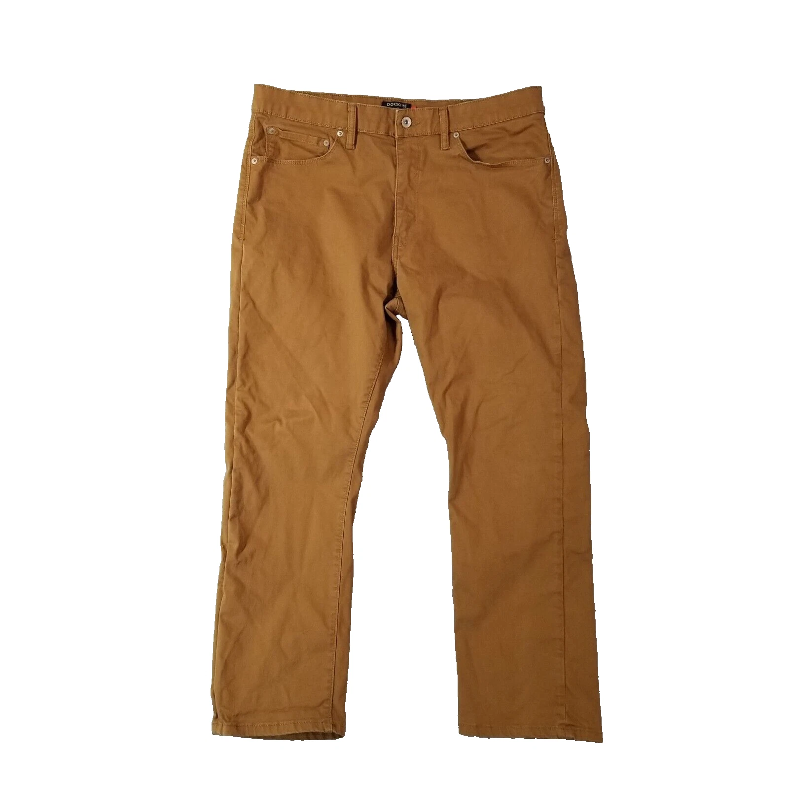 Pantalon homme Levi's Dockers 36x 28 droit régulier Supreme Flex marron