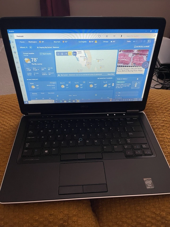 Laptop Dell Latitude E7440 Intel i5-4310U @2,0 GHz 4 GB de RAM sin disco duro Foto 3 de 4