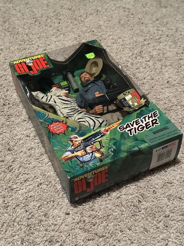 1998 Gi Joe Adventures Save The Tiger  12” Hasbro Action Figure Never Opened New