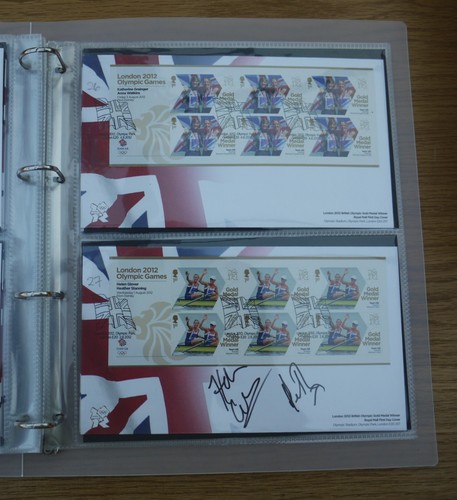 LONDON 2012 OLYMPIC GAMES - GOLD MEDAL WINNERS FDC COLLECTION - SOME ARE SIGNED - Picture 7 of 24
