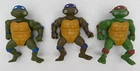 Vintage LOT of 3 TMNT Teenage Mutant Ninja Turtles Donatello, Raphael, Leo (C)