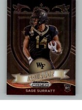 2021 Panini Prizm Draft Picks Sage Surratt 177  CRU  Wake Forest Demon Deacons