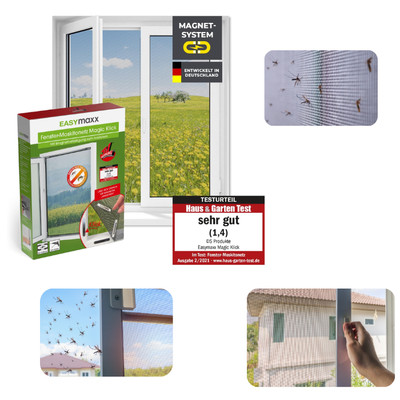 Easymaxx Fliegengitter Für Fenster Mit Magic Click | Moskitonetz Individuell Zus