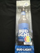 Bud Light Limited Edition BLUETOOTH BOTTLE SPEAKER Color Changing Lights!