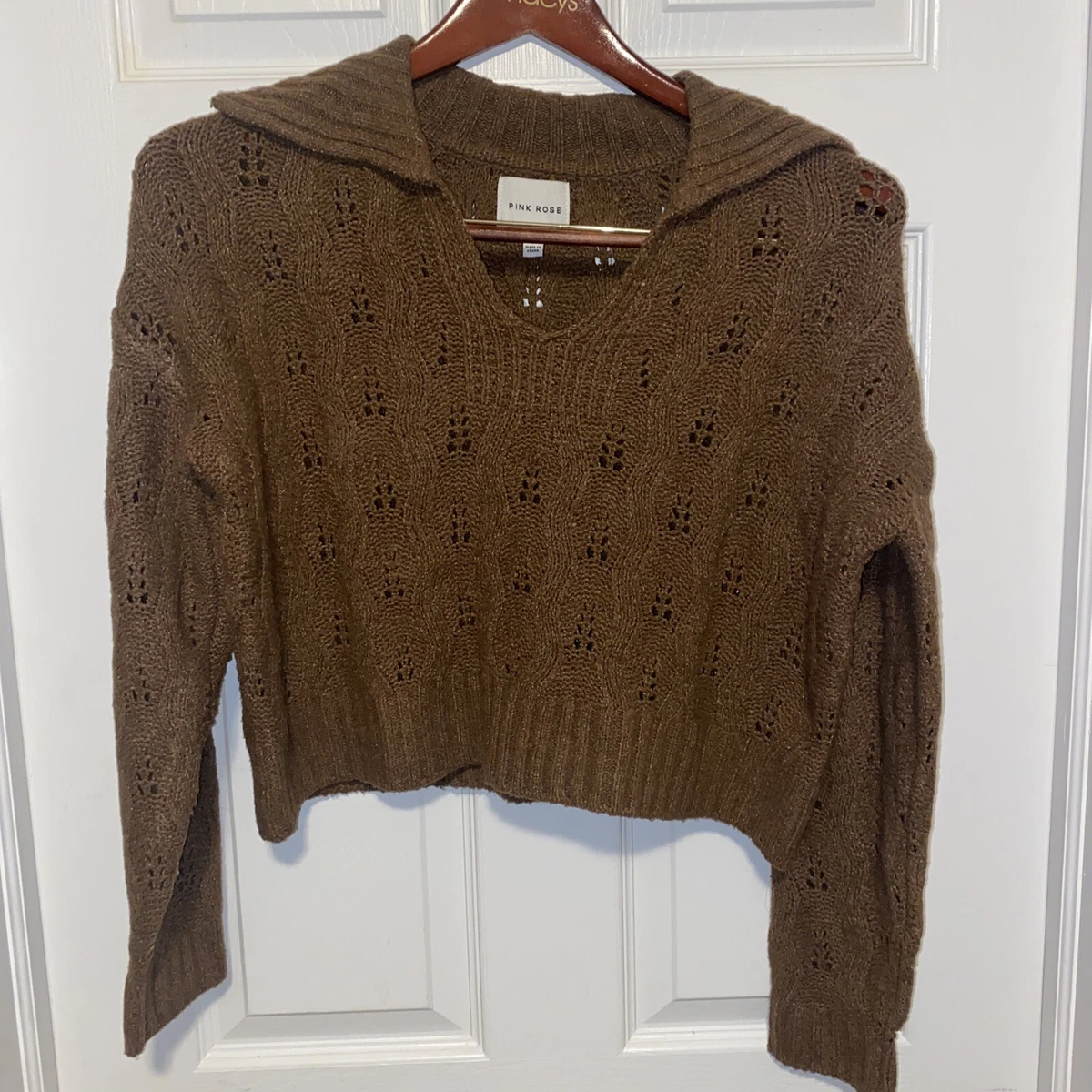 Pink rose brand sweater sale